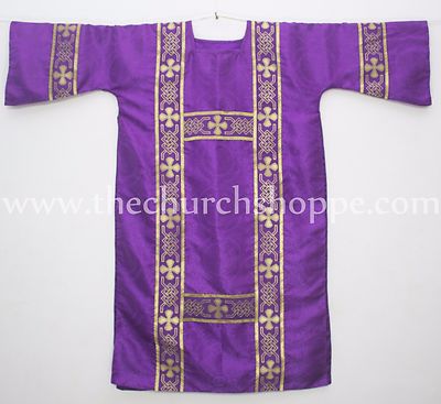 Dalmatic VIOLET vestment with Deacon's stole and maniple lined,Dalmatic chasuble