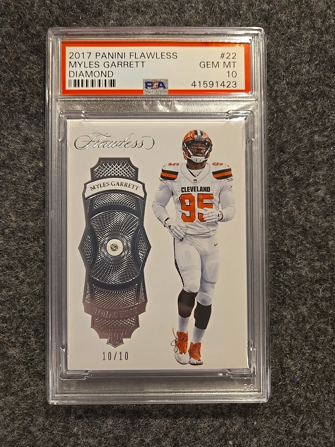 Myles Garrett Panini Flawless #22 Diamond