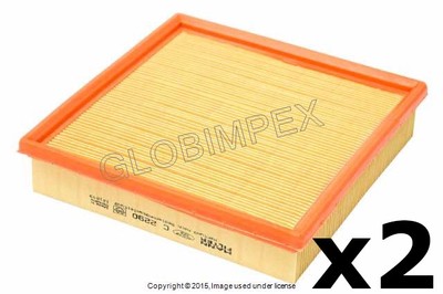 Porsche 912 914 '73-'76 Square Air Filter Set of 2 MANN + WARRANTY