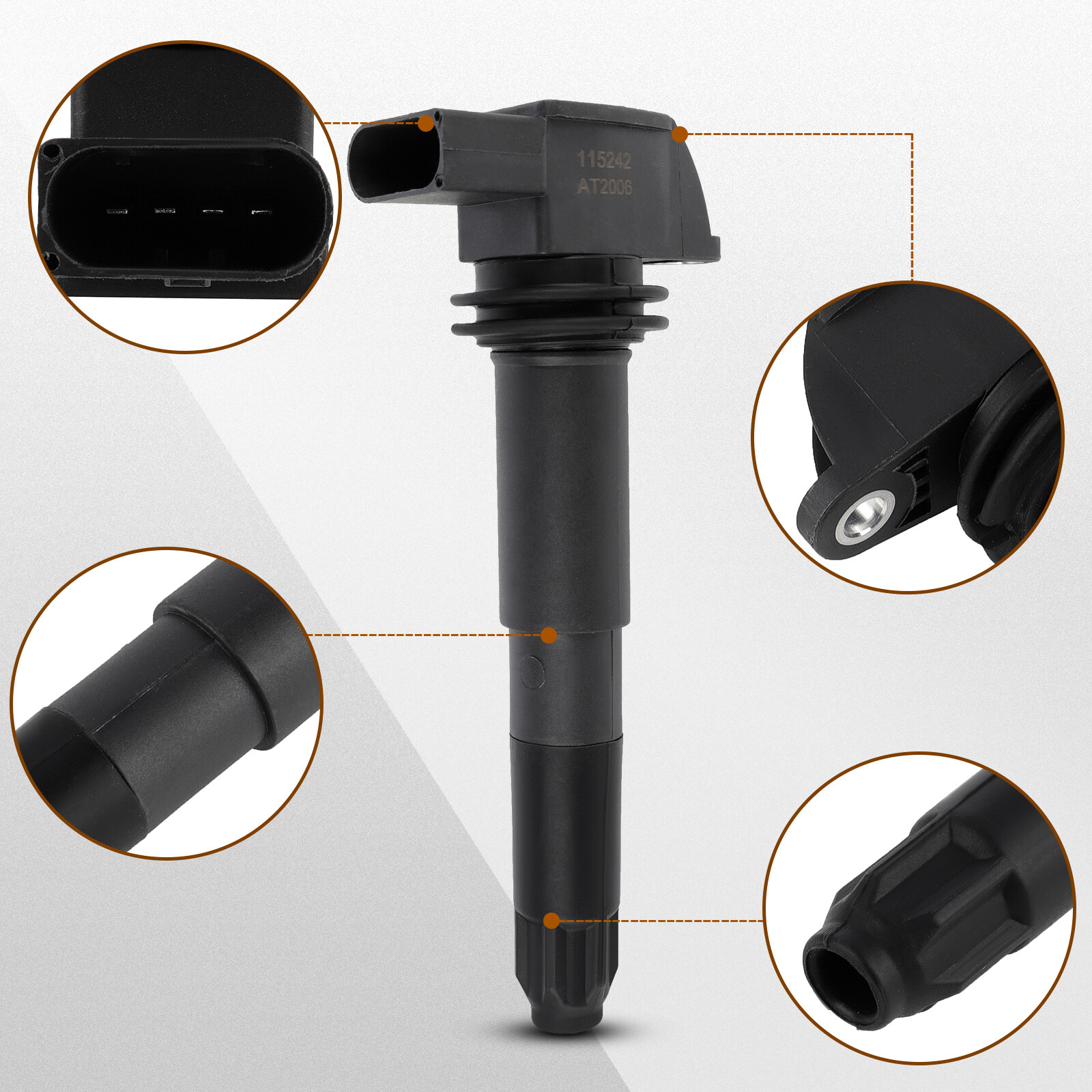8 Ignition Coil Pack For Porsche Carrera GT 5.7L V10 UF513 2004 2005