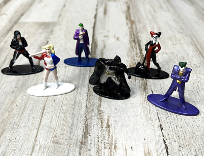 Marvel Nano Jada Toys Die cast DC Comics 1.5'' Minifigs Lot Of 6 Batman Joker