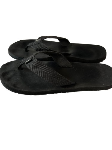 Reef Canvas Men's Flip Flops. Black 
