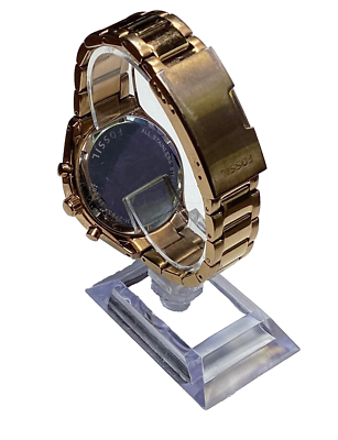 Fossil Ladies Watch Crystal Embellishments Bronze Copper Dial and Bracelet Fossil Vintage Watch Stone on Copper Roman Numerals Womens  main image 3