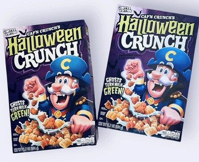 2x NEW Cap'n Crunch Halloween Cereal Limited Edition Seasonal Ghosts Collectible