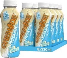 Grenade Carb Killa White Chocolate High Protein Shake Pack of 8 x 330ml