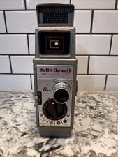 Vintage Bell And Howell Two Twenty Sun Dial   8mm Handheld Movie Camera With Box