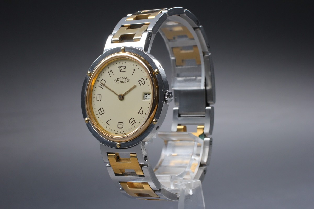 Hermes Watch Clipper Ivory Hermes Clipper watch (HERMES) | 東京銀座のヴィンテージ  main image 4