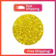 YHYPOCI 100pcs 12mm Acrylic Round Crystal Faceted Beads for Crafts Spacer Beads