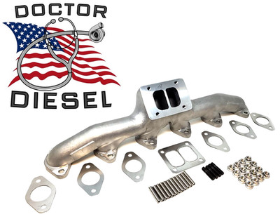 HIGH FLOW T4 Stainless Exhaust Manifold for 98-19 Dodge RAM 5.9L 6.7L Cummins