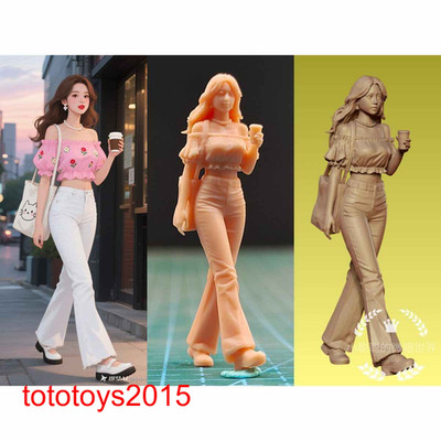 1/87 Fantasy Beauty Girl Scena Oggetti di scena miniature per auto