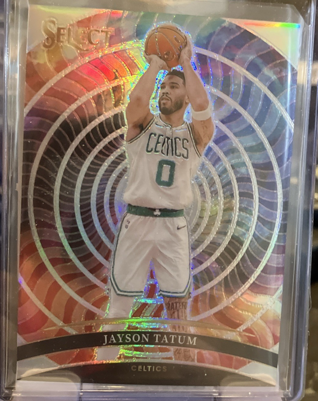 2024-25 Panini Select Jayson Tatum 6 Color Wheel Prizm Celtics Case Hit centered