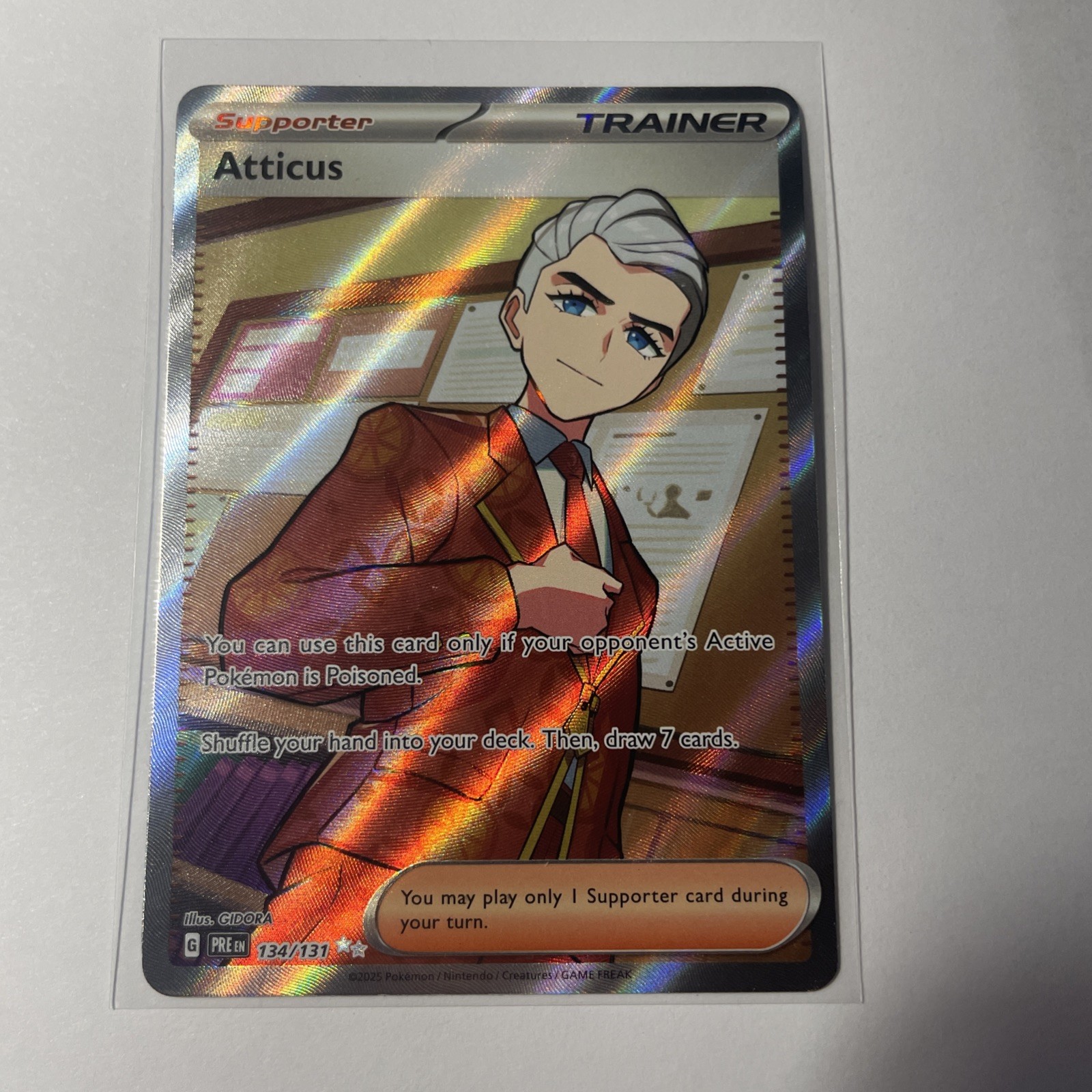 Atticus - 134/131 - Ultra Rare Full Art - Prismatic Evolutions Pokemon TCG NM