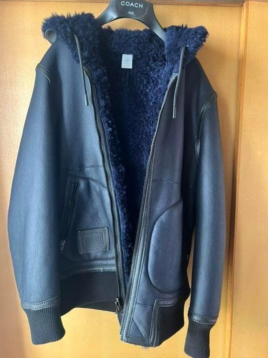 COACH Leather Reversible Shearling Jacket Men’s N… - image 3