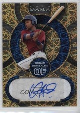 2023 Wild Card Mania Circles Gold Lazers /4 Oscar Gonzalez #AM-C34 Auto 2y0