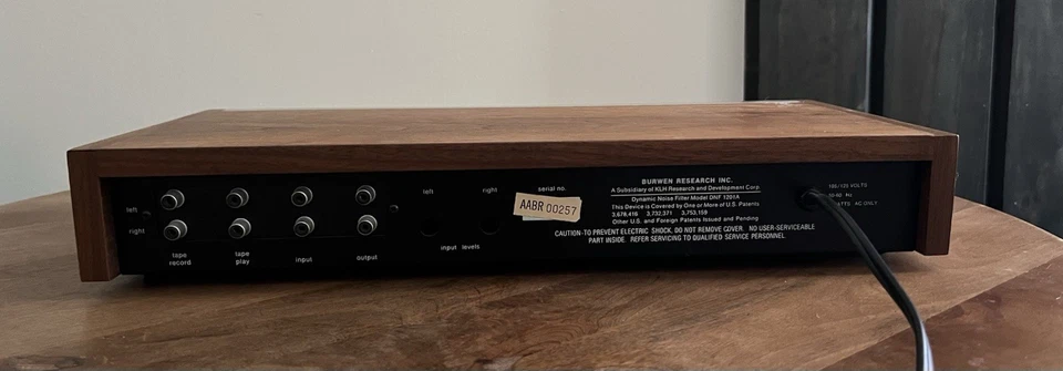 Burwen DNF-1201a Noise Reduction Unit. Rare Vintage! - Image 3 of 3