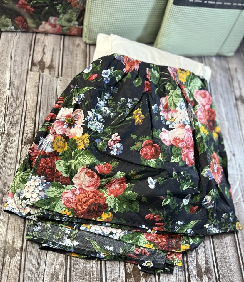 De Colección Ralph Lauren Cosette Isadora Talla CAL KING Polvo Volantes/Falda de Cama Algodón Foto 2 de 4