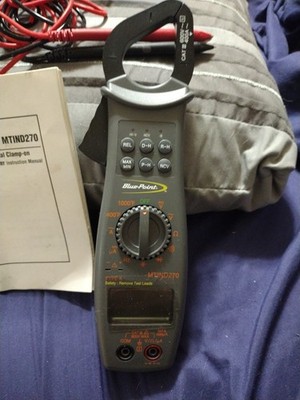 Blue Point MTIND270 Clampmeter GOOD USED CONDITION, FRESH 9V BATTERY 