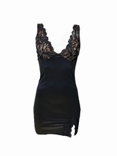 Motel Rocks Black Lace Slip Dress Mini Bodycon Sexy Party Clubwear Size S Smal