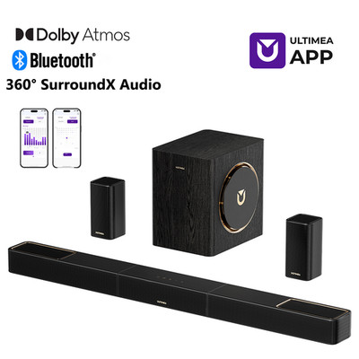 ULTIMEA Skywave- 5.1.2ch Wireless Surround Soundbar mit Kabellos 6.5'' Subwoofer