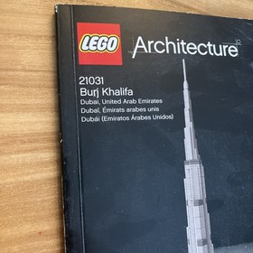 LEGO ARCHITECTURE: Burj Khalifa Instruction Manual Only Great Condition! 21031