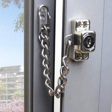 Stainless Steel Window Chain Lock Guard Door Restrictor Child Safety Security...