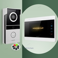 HOMSECUR HD Video Door Phone Intercom Doorbell Door Unlock Monitoring Security