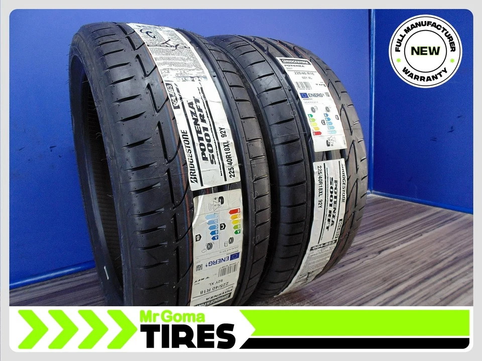 2 NUEVOS 225/40/18 BRIDGESTONE POTENZA S001 RSC RFT XL 92Y 22540R18 2254018 Foto 3 de 4