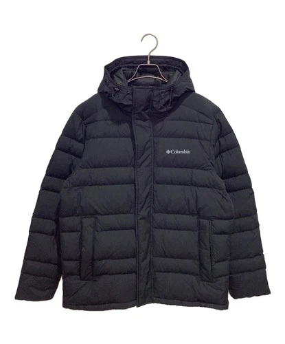 Columbia Saltzman Down Hooded Jacket Men's Size L Black - product listing photo