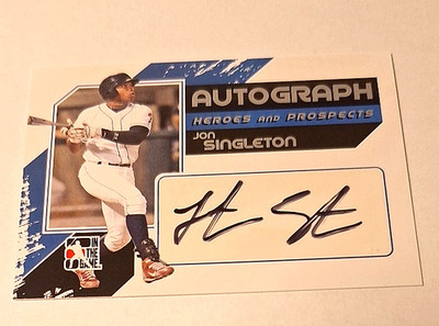 2011 ITG Heroes & Prospects Series 2 Signatures #JS1 Jon Singleton XRc Auto