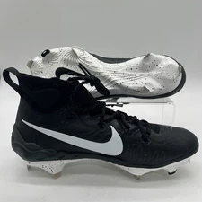 Mens Size 8.5 Nike Alpha Huarache NXT Black White Baseball Cleats DJ6517 002