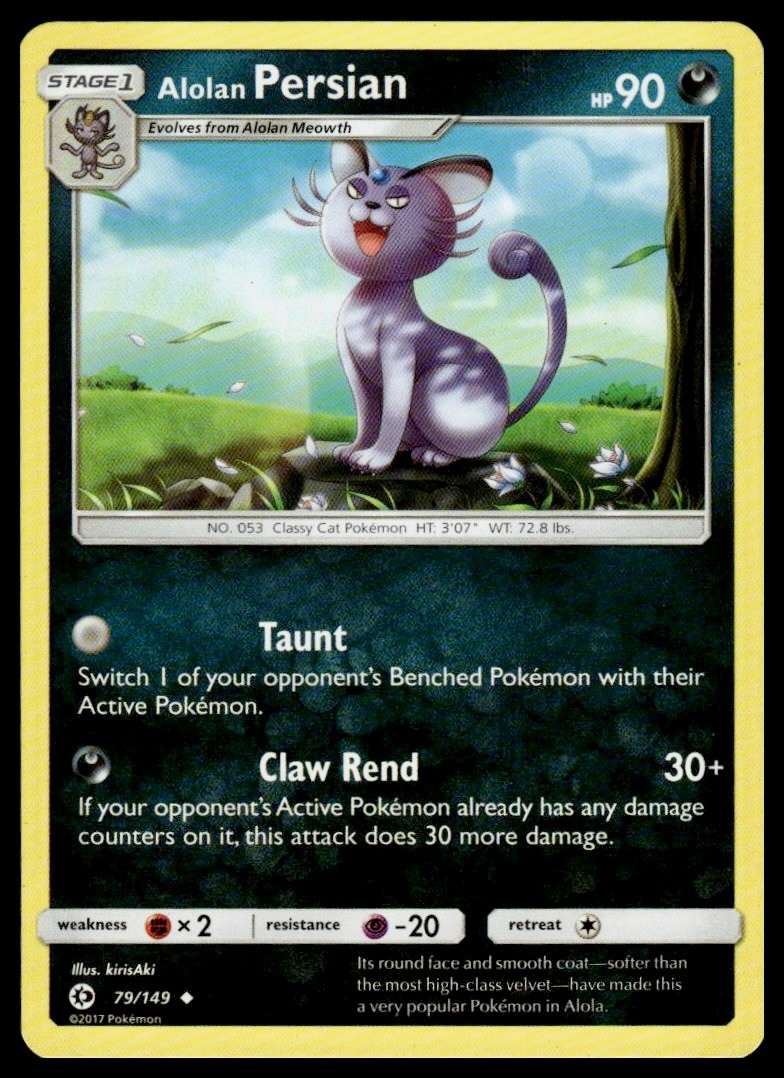 Alolan Persian 079/149  Pokemon LP