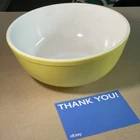 Vintage PYREX Yellow Primary Color Mixing Bowl 404 Large 4 Quart