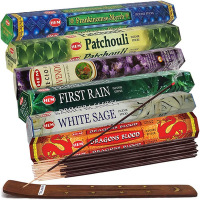 Hem Incense Sticks Variety Pack #23-120 Insence-Sticks (6 Incents X 20 Insense)