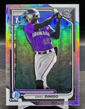 ERIEL DIHIGO 2024 Bowman Chrome 1st REFRACTOR SN# 151/499 #BCP-200 Invest!