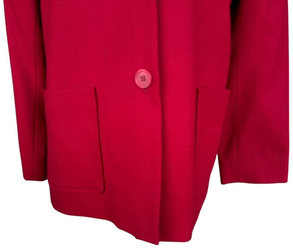 Pendleton Jacket Womens 14 Regular Red Wool Butto… - image 7