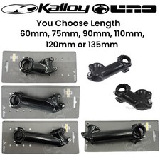 Bici Kalloy UNO 1-1/8" rialzo alto 35 gradi x 25,4 mm stelo nero scegli la tua lunghezza