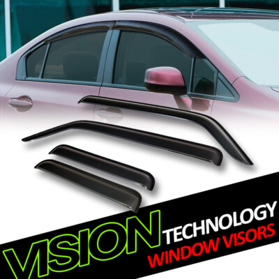 For 03-11 Element Rain/Wind Guard Smoke Tint Shade Deflector Window Visors 4Pc