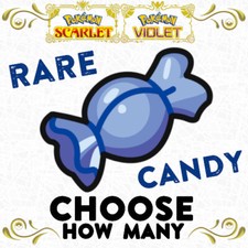 Choose How Many Rare Candy 1x 3x 5x 10x Level Lvl Up Exp Pokemon Scarlet Violet