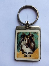 "LOVE IS MY DOG" High Quality Keychain