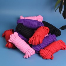 Bondage Rope BDSM Shibari 5-10m Red Black Purple Pink Cotton Fetish Restraint UK