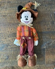 NEW Disney Mickey Mouse 22" Scarecrow Decoration Halloween Thanksgiving Fall WDW