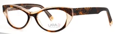 LARA D' Tina 2203 Brown Tortoise Womens Semi Cat Eye Eyeglasses 51-16-140 B:35