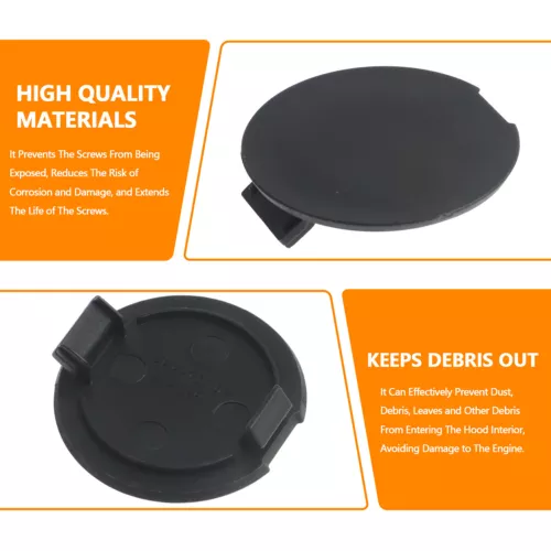 2Pcs Windscreen Wiper Cowl Screw Cap Cover Black for Honda Civic 2006-2011 - Bild 2 von 10