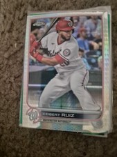 ERROR 2022 Topps Chrome Prism Refractor Kiebert Ruiz ERROR BACK CEDRIC MULLINS