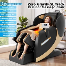 Full Body 3D Zero Gravity Massage Chair Recliner SL-Track Shiatsu Knee Heating