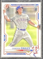 2021 Bowman Draft Cameron Cauley 1st Bowman #BD-192 Texas Rangers