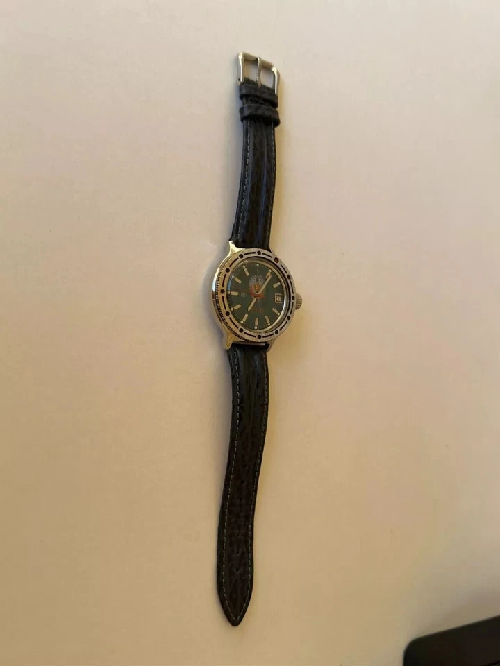 Винтажные классические русские мужские автоматические часы Vostok Kgb Submarine Amphibia 41 мм - Изображение 3 из 4