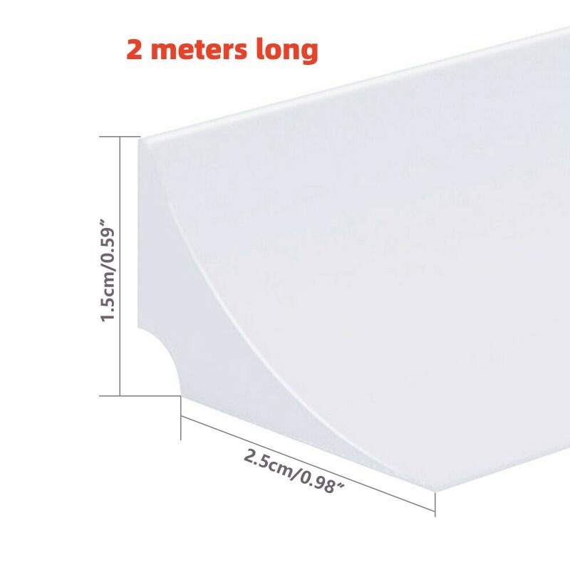 2/5m Shower Tray Sealing Strip Kit Ready Mitred No More Blobs Leaky ...