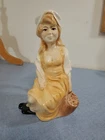 Collectible Kingston Pottery Hull England Molly Malone Pitcher 10" High