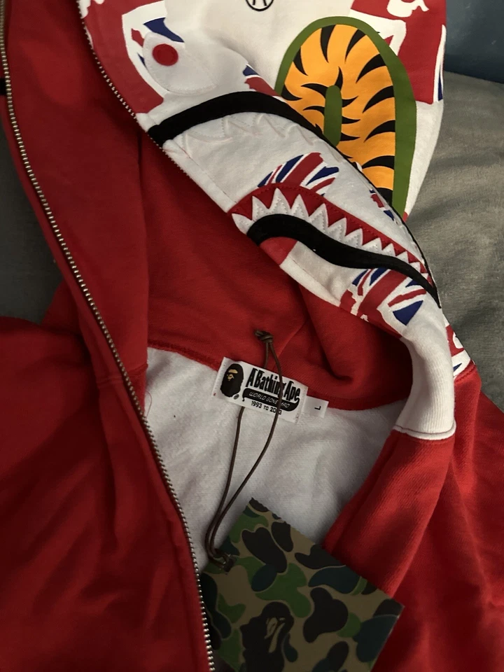 Bape UK Chaqueta Tiburón Grande NUEVO Foto 4 de 4
